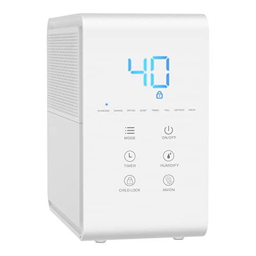 Compact Compressor Dehumidifier for Home and Bathroom