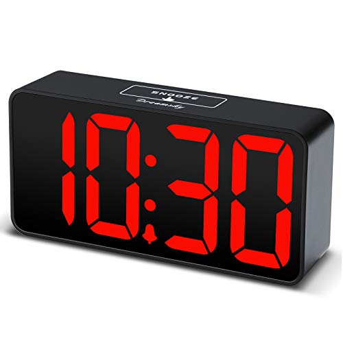 Compact Digital Alarm Clock with USB Port