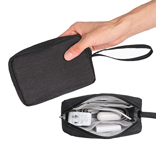 Compact Electronics Organizer: 2 Pieces Small Zippered Pouch