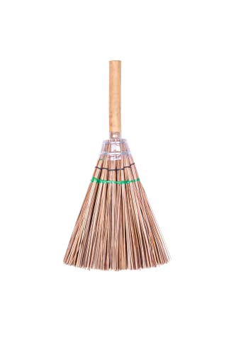 Compact Handmade Coconut Stick Brush Broom - Effective and Versatile