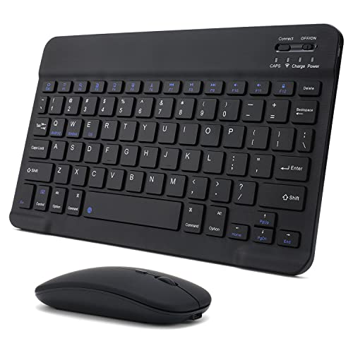 Compact Rechargeable Bluetooth Keyboard and Mouse Combo
