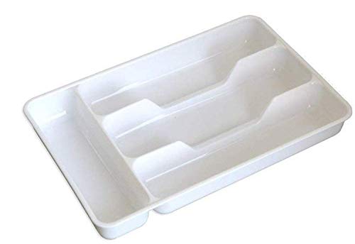 Compact Silverware Tray with Nonslip Base