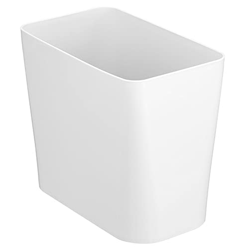 Compact Small Wastebasket with Modern Style - White