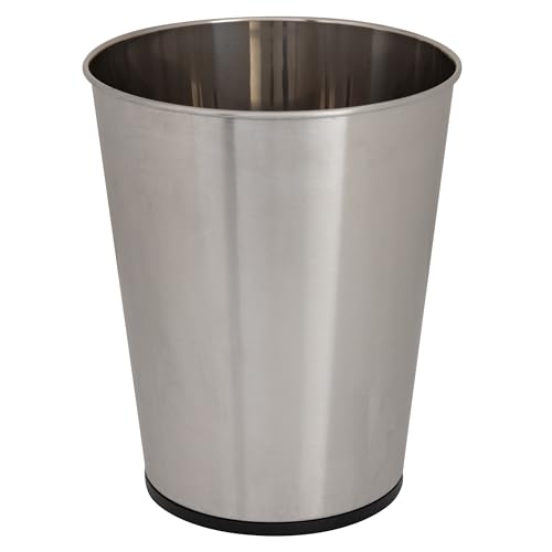 Compact Stainless Steel Wastebasket
