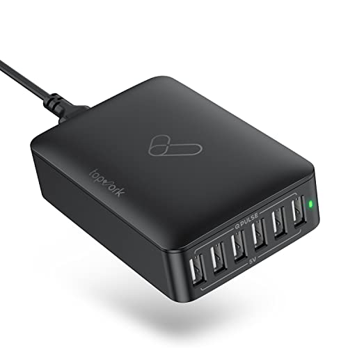 Compact USB Charging Station - Topvork 6-Port Charger
