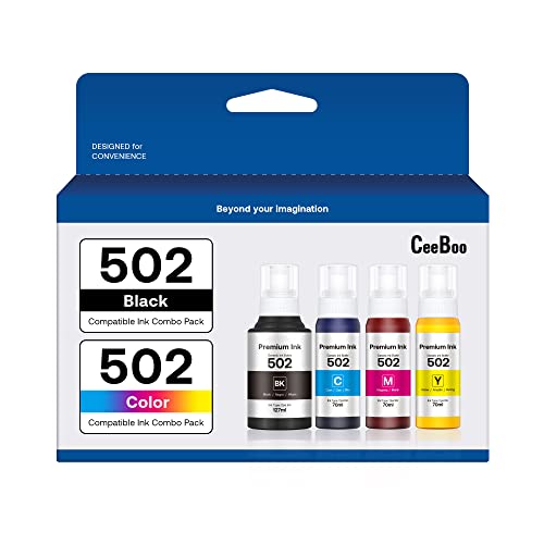 Compatible 502 High Capacity Ink Bottles Replacement