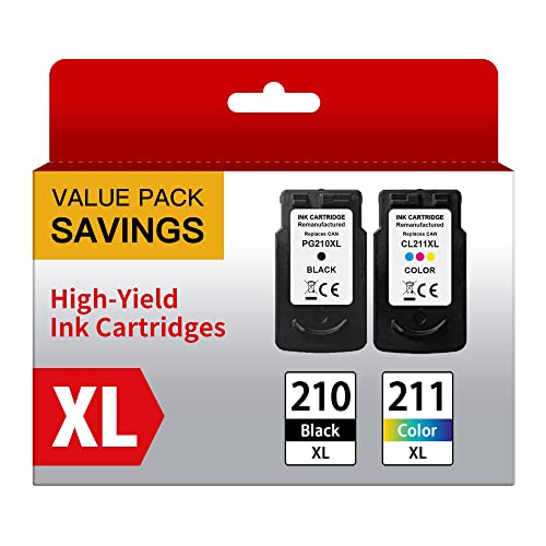 Compatible Replacement Ink Cartridges for Canon 210 211
