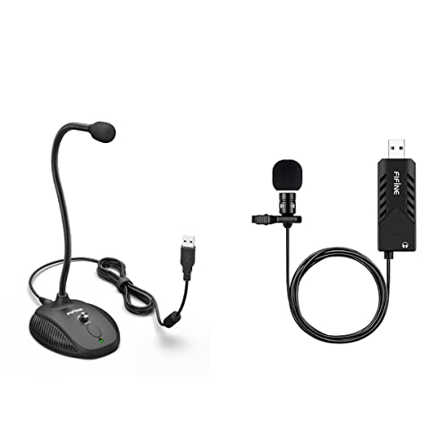 Computer Mic and USB Lavalier Microphone