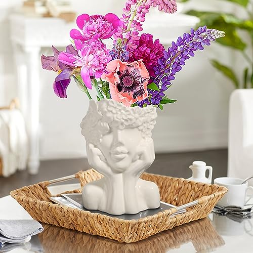 ComSaf Ceramic Flower Vase for Home Decor