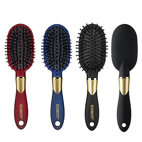 Conair Velvet Touch Travel Hairbrush - Maximum Comfort for Everyday Brushing