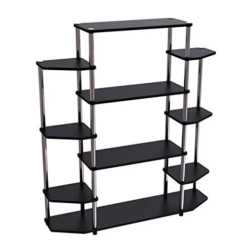 Contemporary Storage Shelves for Display - No Tools Book Shelf