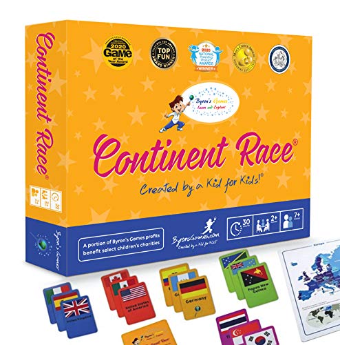 Continent Race Geography Learning Educational Game for Kids 7 Years and Up