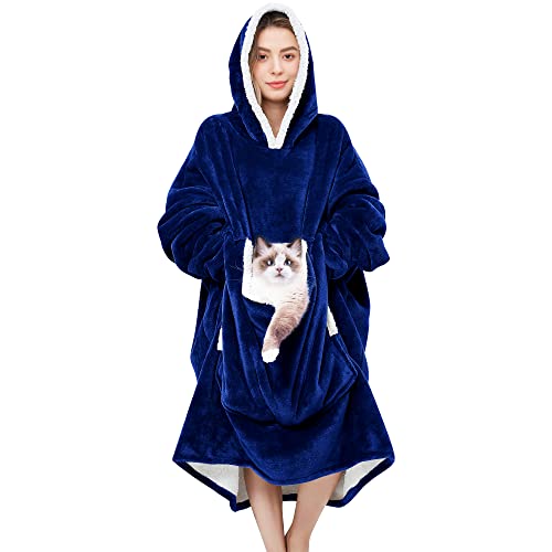Convend Oversized Hoodie Blanket with Giant Pocket