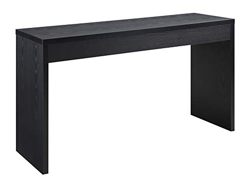 Convenience Concepts Northfield Hall Console Desk Table, 48(L) x 15.5(W) x 28"(H), Black