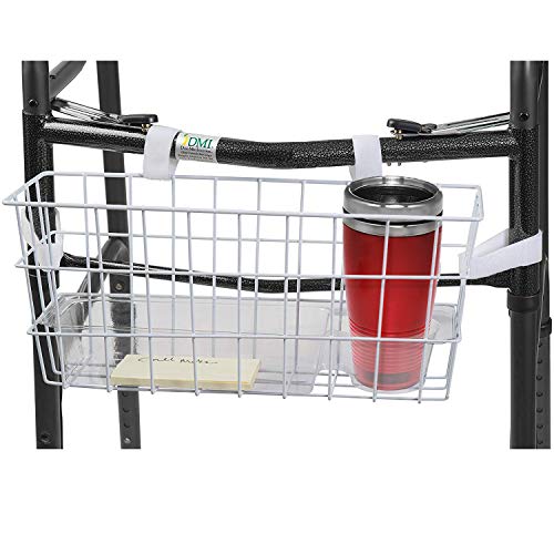 Convenient Walker Storage Basket with Cup Holder
