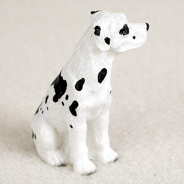 Conversation Concepts Great Dane Miniature Dog Figurine - Uncropped Ears - Harlequin
