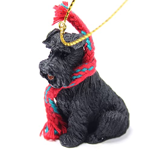 Conversation Concepts Schnauzer Tiny Miniature One Christmas Ornament Black Uncropped - Delightful!