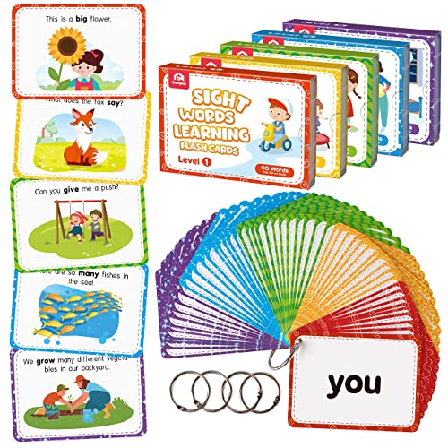 Coogam Sight Words Flashcards for Early Literacy