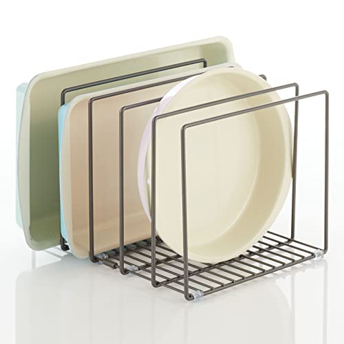 Cookware Organizer Rack for Kitchen Cabinet, 5 Slot Holder