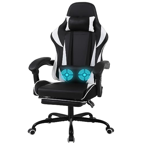 Cool and Fashionable Gaming Chair with Footrest