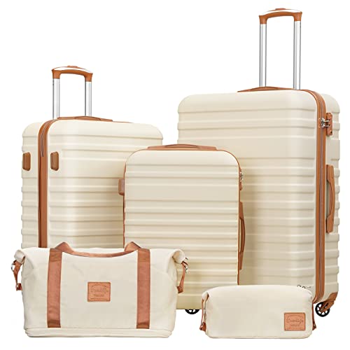 Coolife Suitcase Set 3 Piece Luggage Set