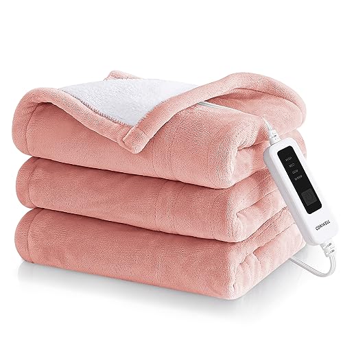 CORIWELL Heated Blanket - Soft and Warm Electric Throw