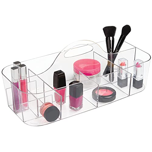 Cosmetic Organizer Caddy Tote Bin with Handle