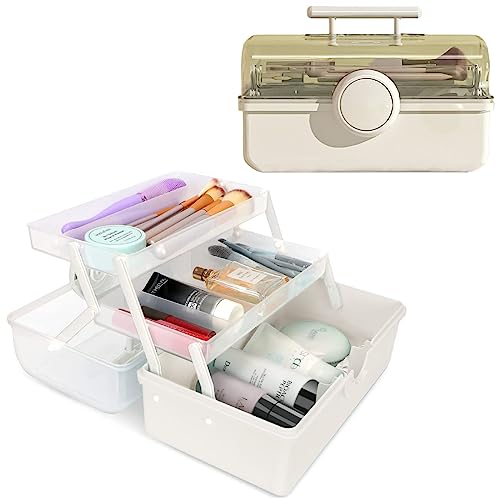 Cosmetic Storage Organizer with Transparent Cover
