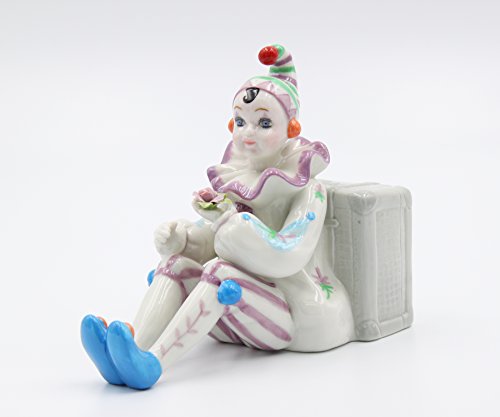 Cosmos Gifts Porcelain Clown Musical Figurine