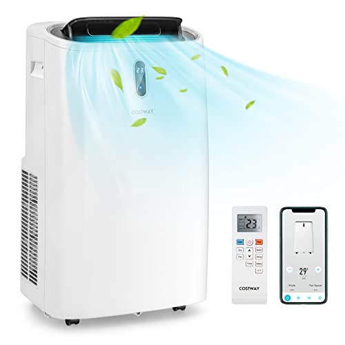 COSTWAY Portable Air Conditioner, 14000 BTU 4 in 1 AC Unit