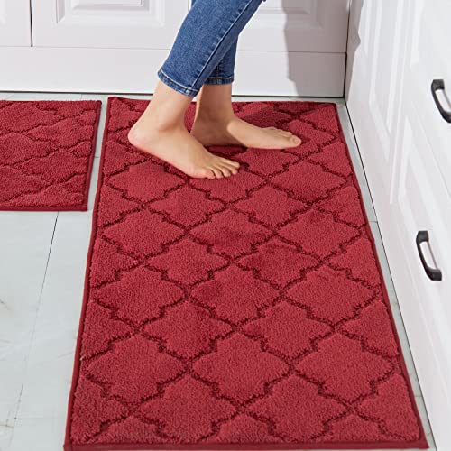 COSY HOMEER Soft Kitchen Rugs - Super Absorbent and Non-Skid
