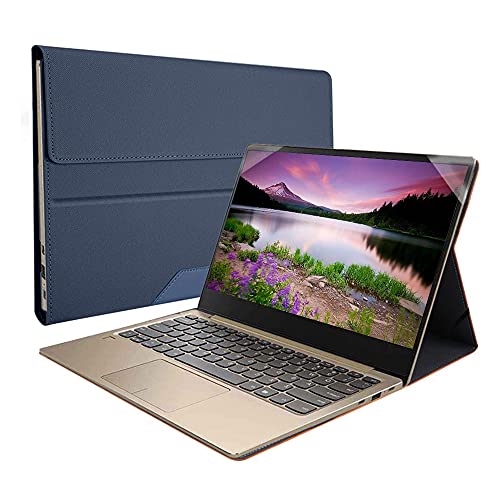 Cover for HP Spectre x360 13-AWxxx / HP Spectre x360 13t Touch (Released in 2019) 13.3 Inch 2 in 1 Series Laptop,PU Leather Folio Protective Hard Shell Case,S025-13-Blue