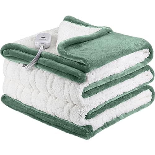Cozy and Convenient: Heated Blanket Twin Size - Fast Heating with Auto Shut-off