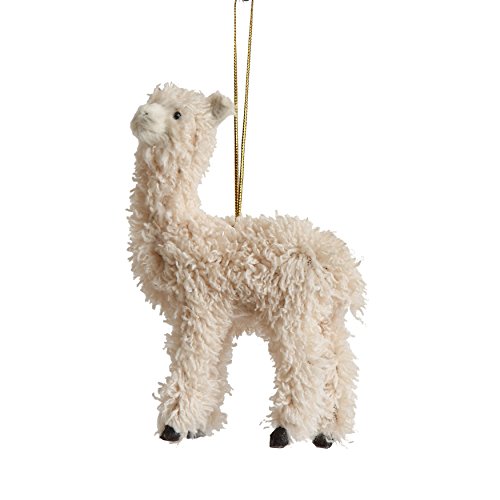Cozy and Cute Furry Llama Ornament for Christmas