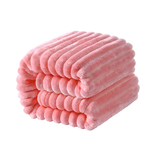 Cozy and Lightweight Flannel Baby Blanket - Pink
