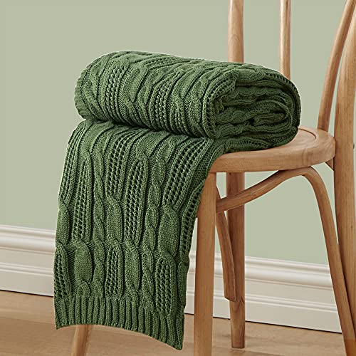 Cozy Cable Knit Throw Blanket