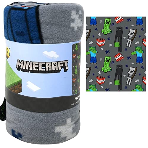 Cozy Minecraft Fleece Blanket