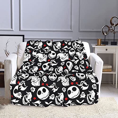 Cozy Soft Plush Halloween Blanket for Couch Living Room
