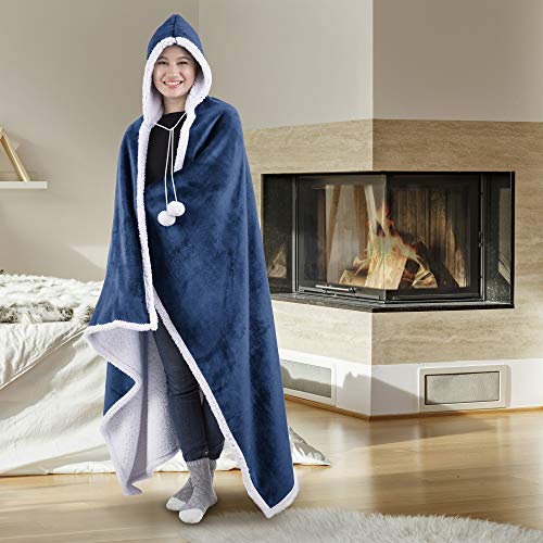 Cozy Wearable Hooded Blanket for Adults - Super Soft and Stylish