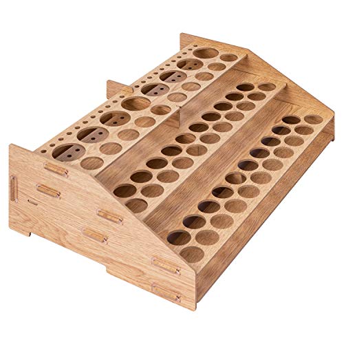  SANFURNEY 64 Holes Craft Paint Storage Organizer