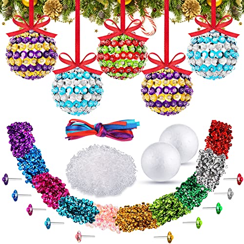 Crafty Christmas Sequin Ornaments Kit