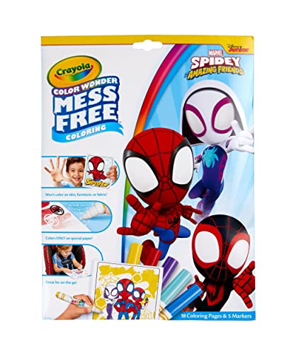 Crayola Color Wonder Spiderman Coloring Pages & Markers