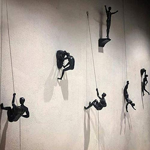 Creative Climbing Man Wall Sculpture Set