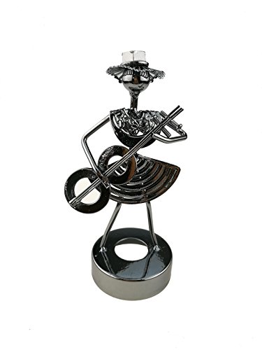 Creative Iron Art Metal Nuts Sculpture Ornament Artwork Home Office Decor (C0211 Guitar)