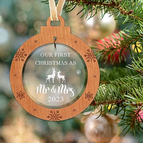 Creawoo First Christmas Mr & Mrs 2023 Ornament
