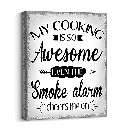 Creoate Kitchen Wall Decor, Funny Kitchen Canvas Wall Art