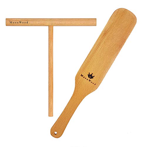 Crepe Spreader Stick and Spatula Kit - 2 Piece Set