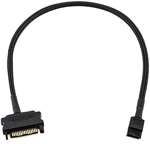 CRJ 15-Pin to 6-Pin SATA Slimline Power Adapter Cable