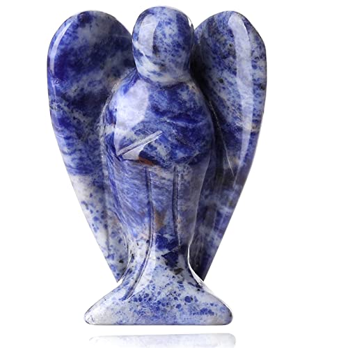 Crystal Angel Decor Blue Solidate Sculpture Statue