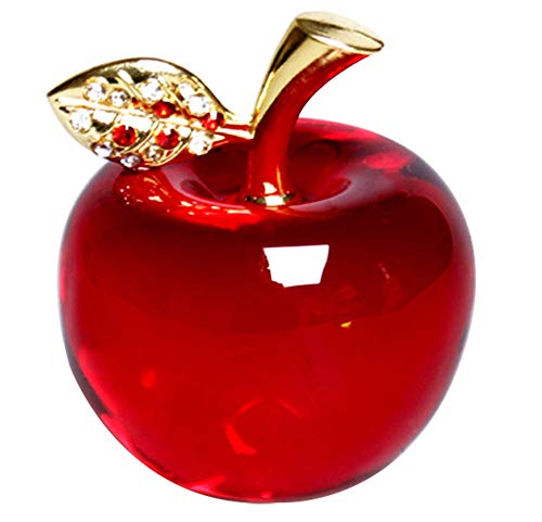 Crystal Apple Figurine Paperweight